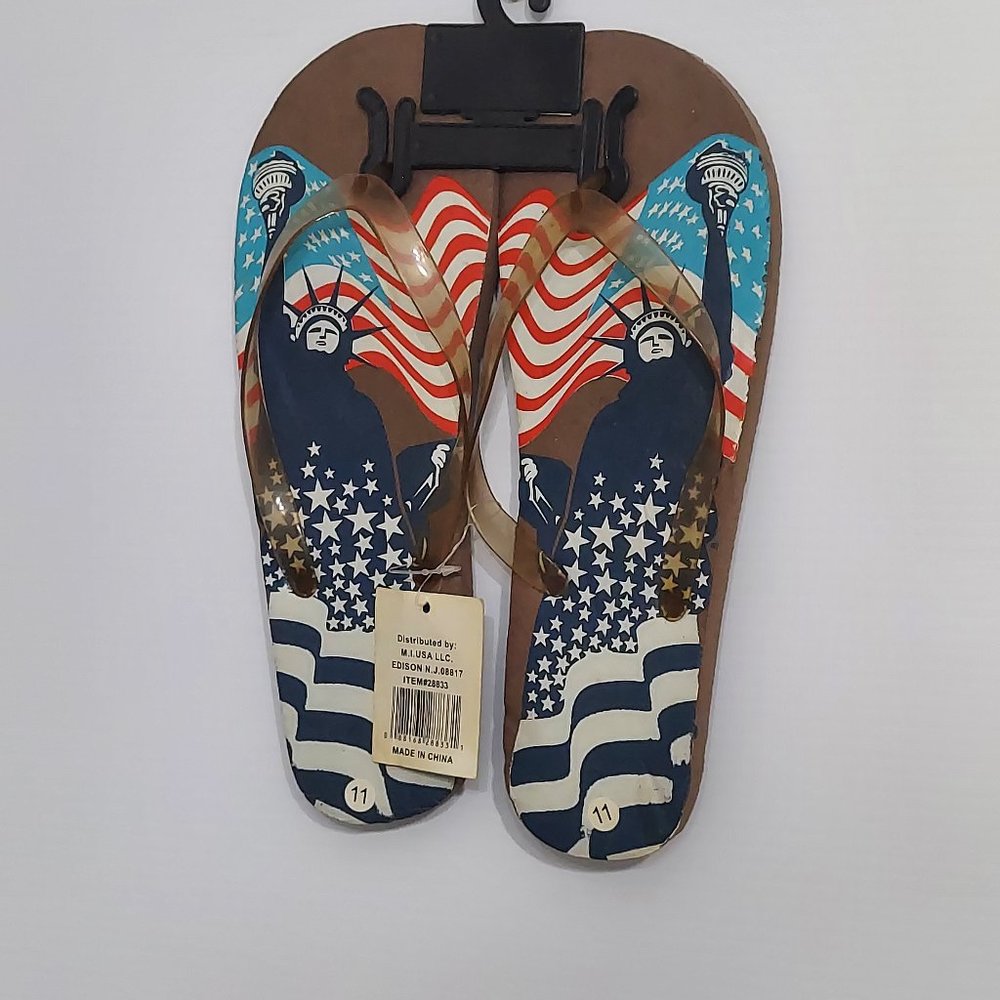 Men's Flip Flop Sandals NY Liberty status Flip Flop